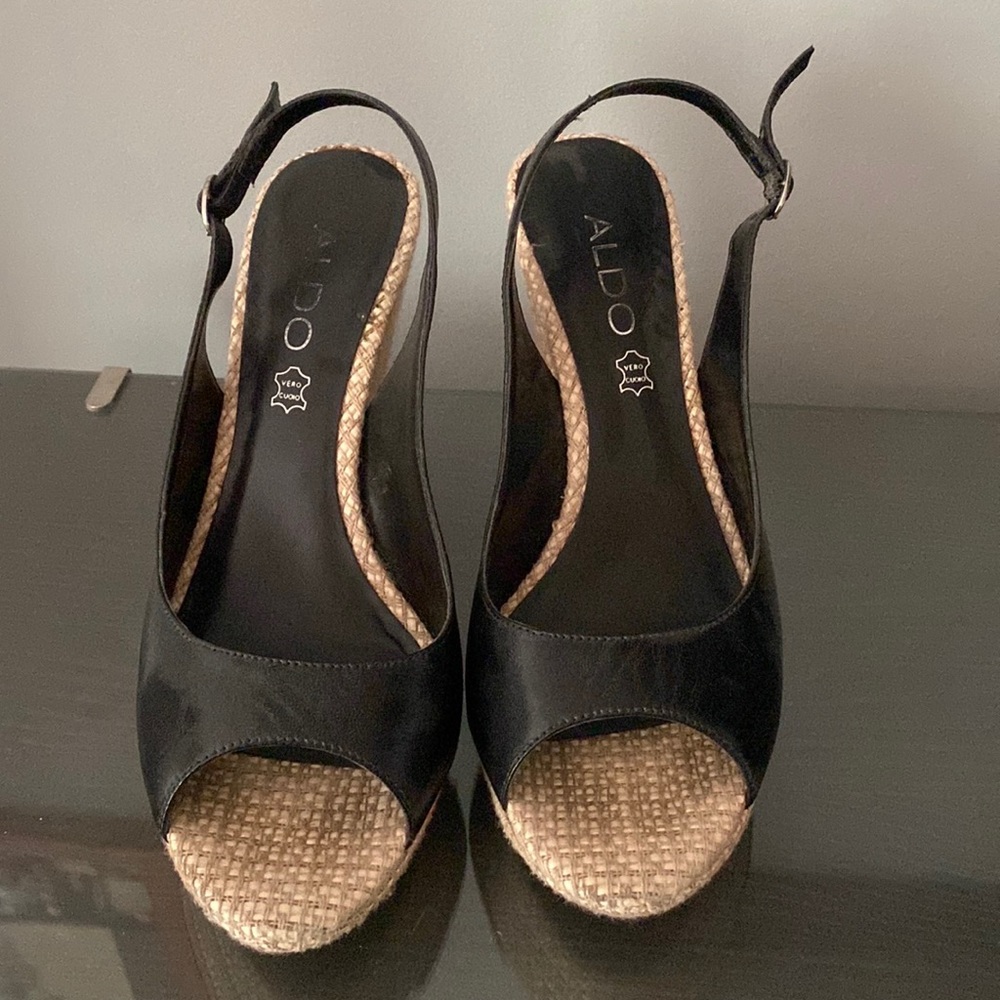 Wedge espadrille sandals
